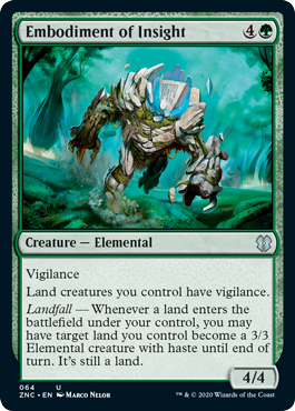 Embodiment of Insight (Commander 2020 Zendikar Rising) Light Play