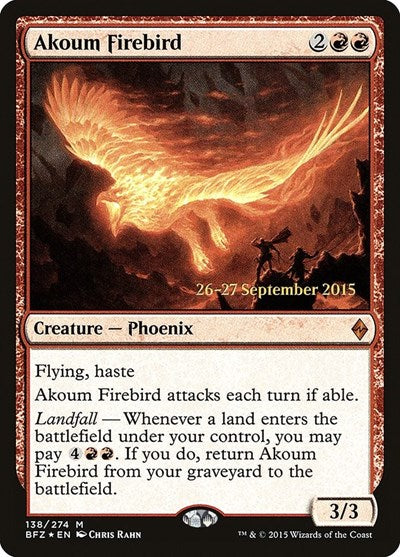 Akoum Firebird (Promos: Prerelease Cards) Light Play Foil