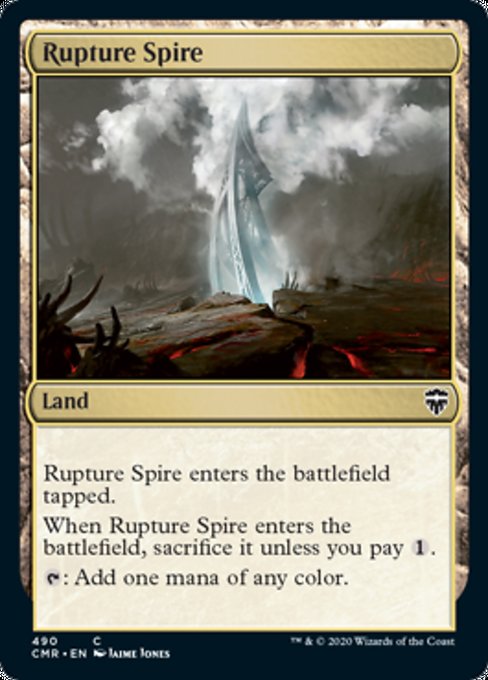 Rupture Spire (Commander 2020 Commander Legends) Light Play