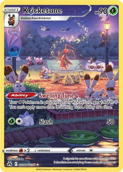 Kricketune (Crown Zenith: Galarian Gallery) Light Play Holofoil