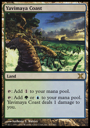 Yavimaya Coast (10th Edition) Light Play Foil