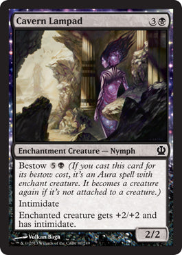 Cavern Lampad (Theros) Medium Play Foil
