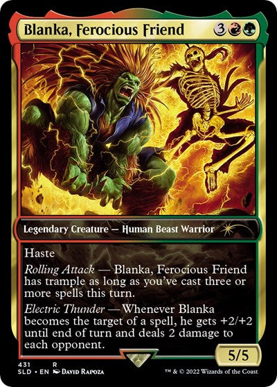 Blanka, Ferocious Friend (Secret Lair) Light Play