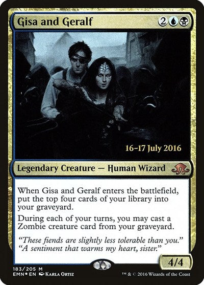 Gisa and Geralf (Promos: Prerelease Cards) Light Play Foil