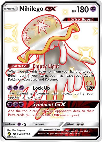Nihilego GX (Hidden Fates: Shiny Vault) Near Mint Holofoil