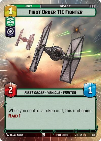 First Order TIE Fighter (Hyperspace) (Jump to Lightspeed) Near Mint