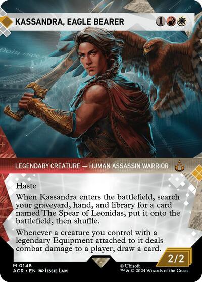 Kassandra, Eagle Bearer (Showcase) (Universes Beyond: Assassin's Creed) Light Play