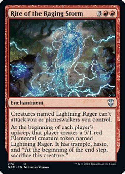 Rite of the Raging Storm (Commander: Streets of New Capenna) Light Play