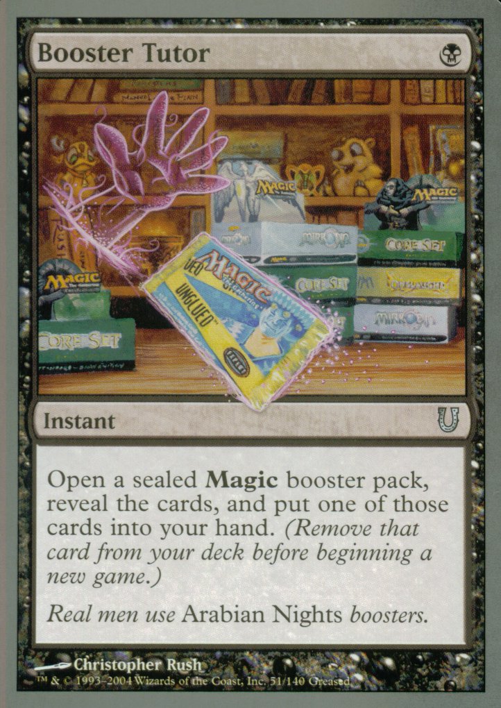 Booster Tutor (Unhinged) Light Play