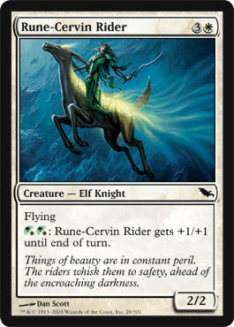 Rune-Cervin Rider (Shadowmoor) Light Play Foil