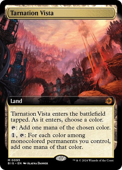 Tarnation Vista (Extended Art) (Outlaws of Thunder Junction: The Big Score) Light Play