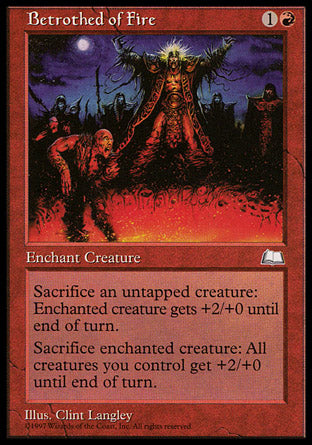 Betrothed of Fire (Weatherlight) Medium Play