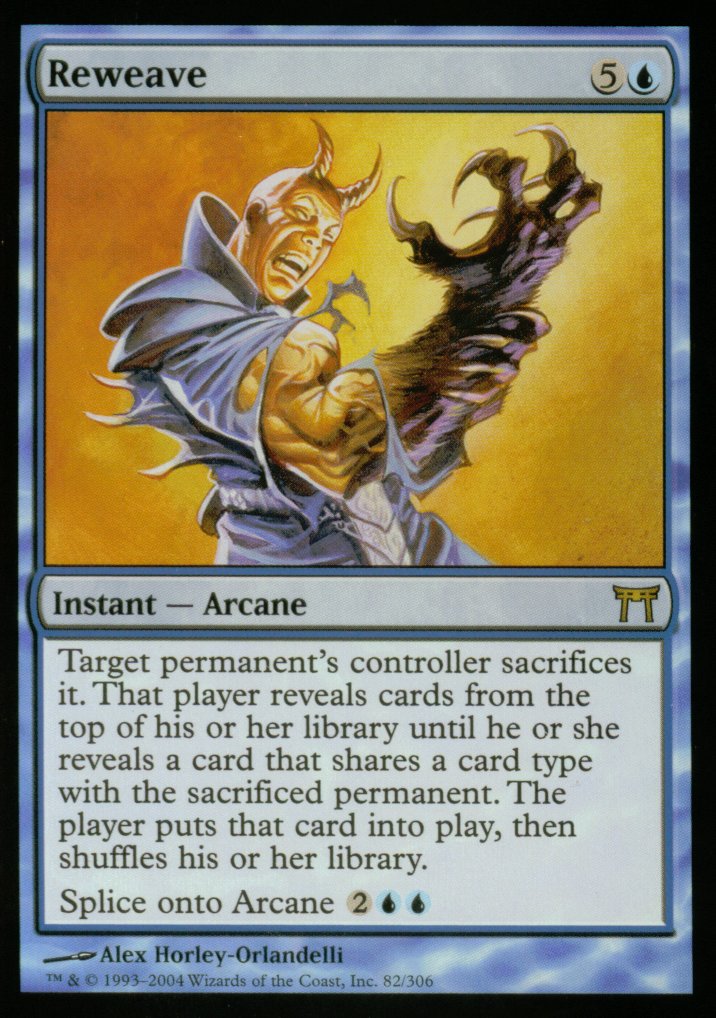 Reweave (Champions of Kamigawa) Medium Play Foil