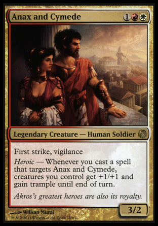 Anax and Cymede (Duel Decks: Heroes vs Monsters) Light Play