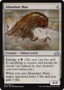 Abundant Maw (Eldritch Moon) Light Play Foil