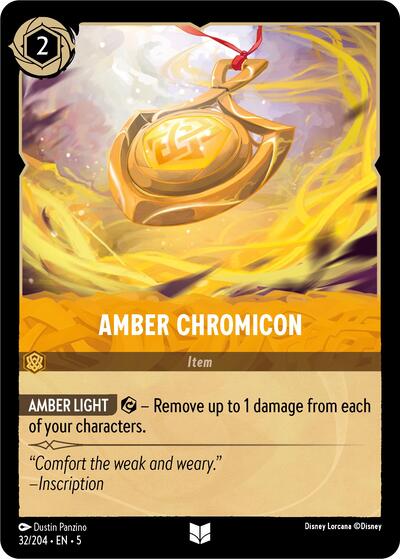 Amber Chromicon (Shimmering Skies) Near Mint Cold Foil