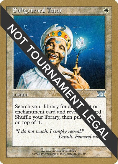 Enlightened Tutor - 2000 Tom van de Logt (6ED) (World Championship Decks) Heavy Play