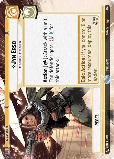 Jyn Erso Resisting Oppression (Hyperspace) (Spark of Rebellion) Near Mint