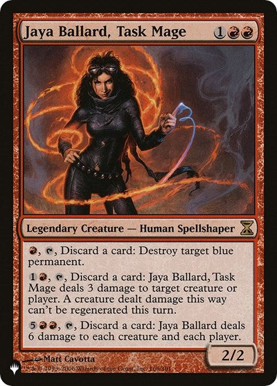 Jaya Ballard, Task Mage (The List) Light Play