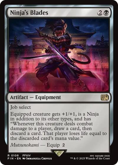 Ninja's Blades (Universes Beyond: FINAL FANTASY) Near Mint Foil