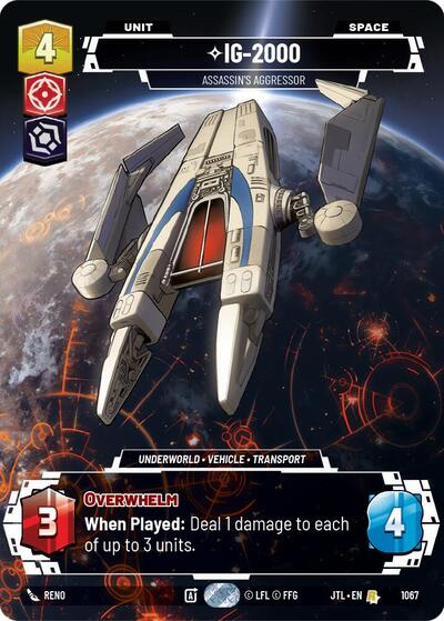 IG-2000 Assassin's Aggressor (Prestige Foil) (Jump to Lightspeed) Near Mint Foil