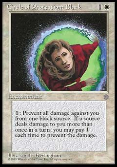 Circle of Protection: Black (Ice Age) Light Play