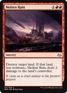 Molten Rain (Modern Masters 2017) Medium Play