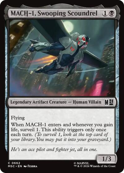 MACH-1, Swooping Scoundrel (Commander: Marvel Super Heroes) Near Mint