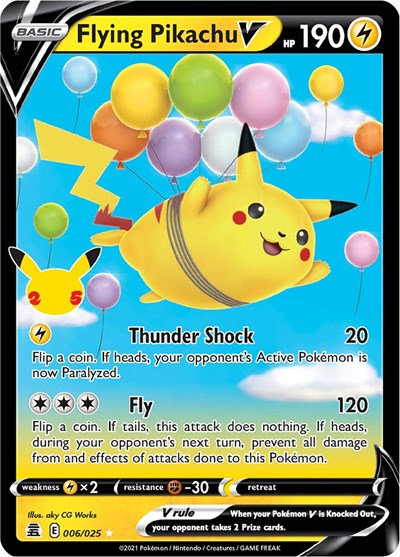 Flying Pikachu V (Celebrations) Near Mint Holofoil