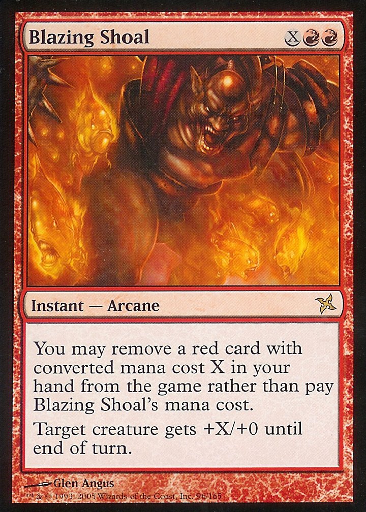 Blazing Shoal (Betrayers of Kamigawa) Damaged / Poor Foil
