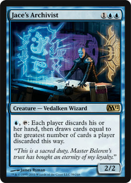 Jace's Archivist (Magic 2012 Core Set) Damaged / Poor