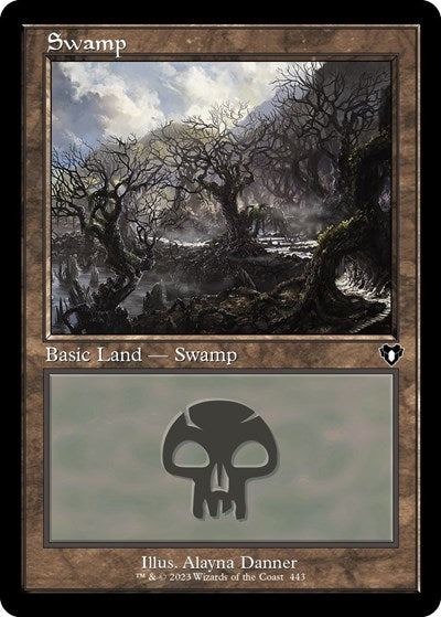 Swamp (443) (Retro Frame) (Commander Masters) Near Mint