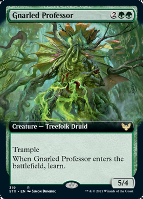Gnarled Professor (Extended Art) (Strixhaven) Light Play Foil