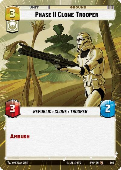 Phase II Clone Trooper (Hyperspace) (Twilight of the Republic) Near Mint Foil