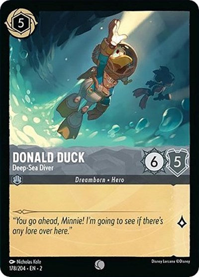 Donald Duck - Deep-Sea Diver (Rise of the Floodborn) Near Mint Cold Foil