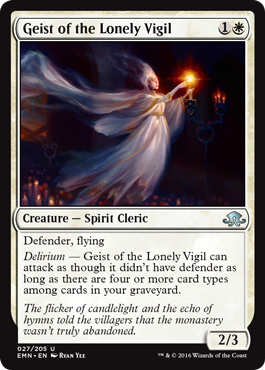 Geist of the Lonely Vigil (Eldritch Moon) Medium Play Foil