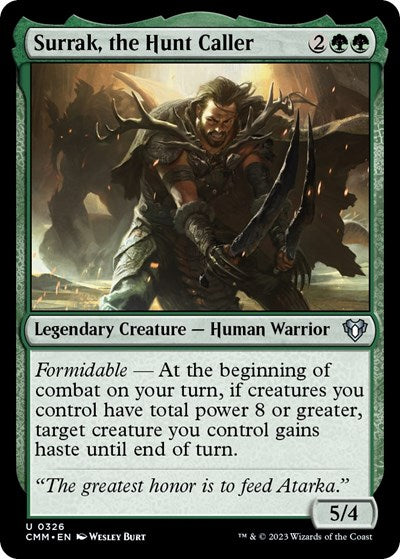 Surrak, the Hunt Caller (Commander Masters) Light Play