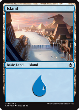 Island (258) (Amonkhet) Near Mint Foil