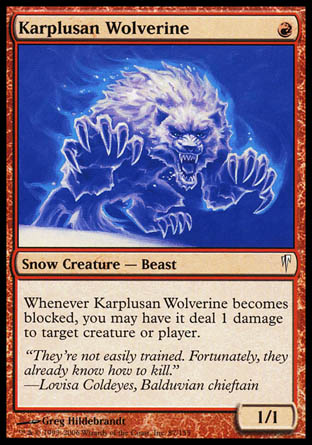 Karplusan Wolverine (Coldsnap) Light Play Foil