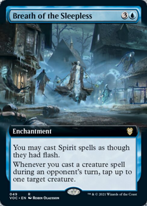 Breath of the Sleepless (Extended Art) (Commander 2021 Crimson Vow) Light Play