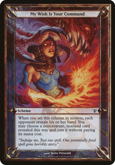 My Wish Is Your Command (Archenemy) (Oversize Cards) Near Mint
