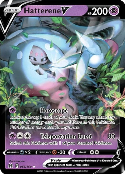 Hatterene V (Crown Zenith) Light Play Holofoil
