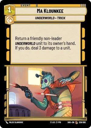 Ma Klounkee (Shadows of the Galaxy) Near Mint Foil