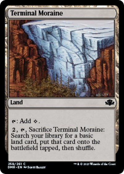 Terminal Moraine (Dominaria Remastered) Light Play