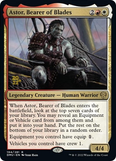 Astor, Bearer of Blades (Promos: Prerelease Cards) Light Play Foil