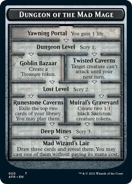 Dungeon of the Mad Mage / Goblin Double-sided Token (Promo Pack: Adventures in the Forgotten Realms) Near Mint