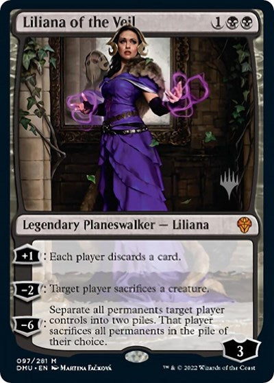 Liliana of the Veil (Promo Pack: Dominaria United) Light Play