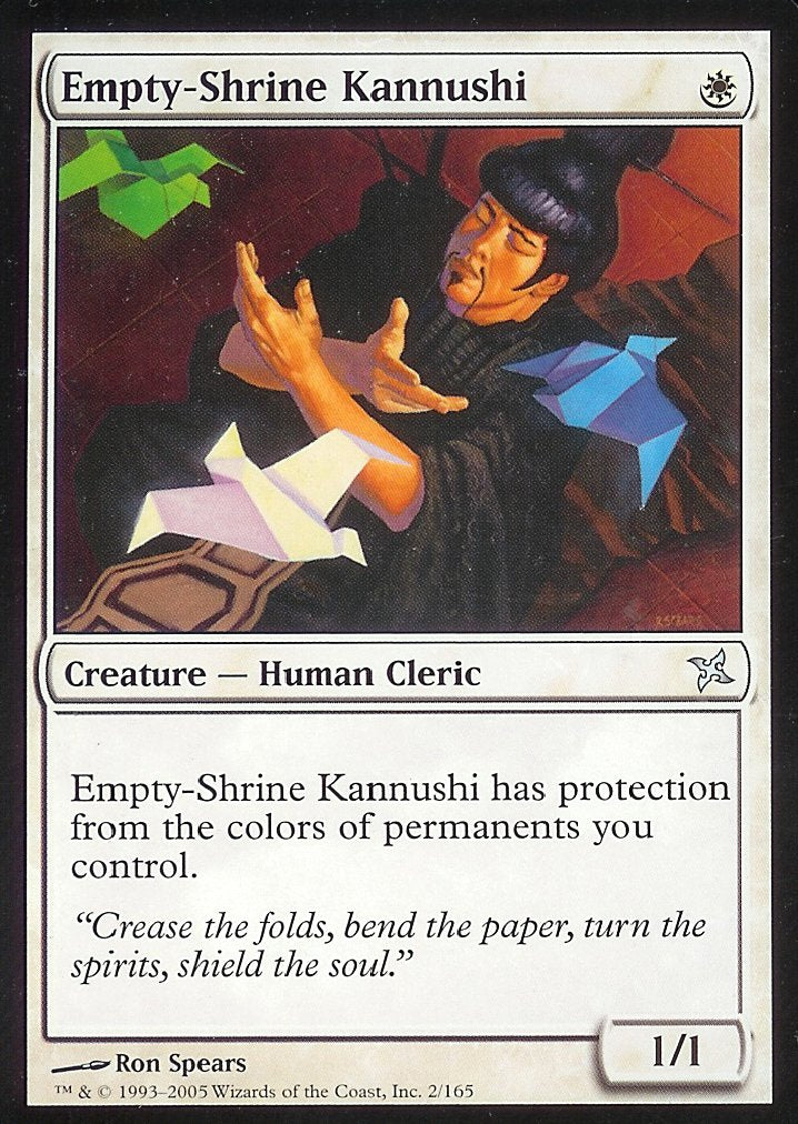 Empty-Shrine Kannushi (Betrayers of Kamigawa) Near Mint Foil