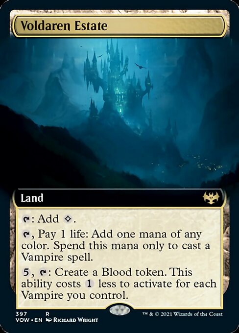 Voldaren Estate (Extended Art) (Innistrad: Crimson Vow) Light Play Foil