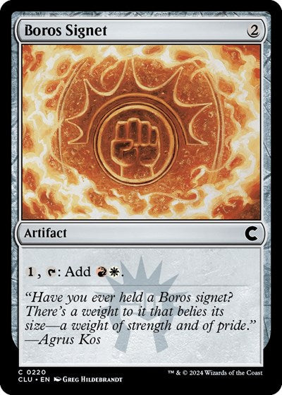 Boros Signet (Ravnica: Clue Edition) Near Mint